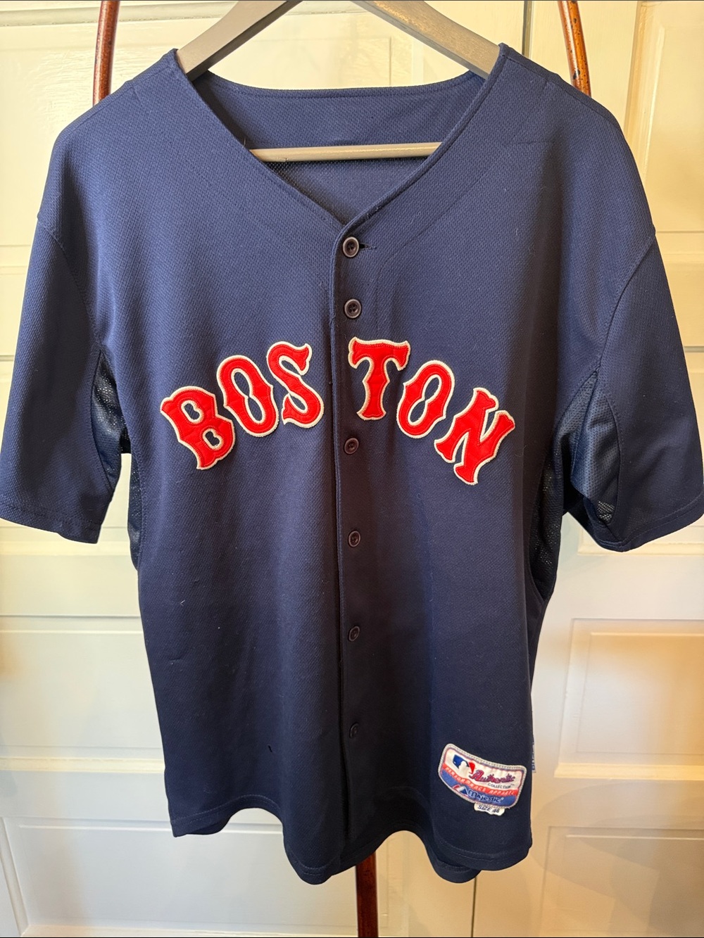 Majestic Boston Red Sox Kevin Youkilis #20 Baseball Jersey Size 48 Navy MLB